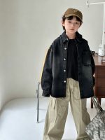 【90-150cm】デニムジャケット 男の子 フリンジデザイン カジュアル 韓国風 アウター - 画像 (4)