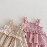 【66-90cm】キャミロンパース フリル 可愛い ベビー服 - 画像 (7)