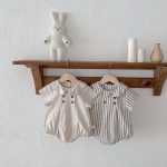 【66-90cm】ロンパース ストライプ 無地 シンプル ベビー服 - 画像 (11)