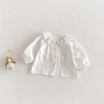 【73-110cm】ワンピース デニム ハート 蝶結び おしゃれ 女の子 - 画像 (6)