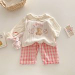 【73-120cm】トップスorボトムス 可愛い クマハート 女の子 - 画像 (12)
