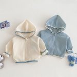 【73-120cm】アウター フード付き 無地 シンプル - 画像 (8)