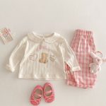 【73-120cm】トップスorボトムス 可愛い クマハート 女の子 - 画像 (11)