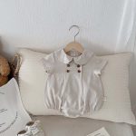 【66-90cm】ロンパース ストライプ 無地 シンプル ベビー服 - 画像 (7)