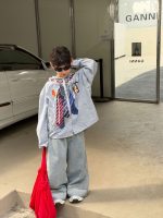 【90-160cm】シャツ 男の子 フード付き すっきり 合わせやすい 快適 トップス - 画像 (4)