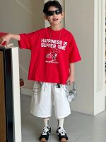 【90-160cm】半袖Ｔシャツ 男の子 英字 プリント - 画像 (3)