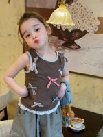 【80-130cm】ベストorパンツ 女の子 カジュアル トレンド感 着せやすい - 画像 (4)