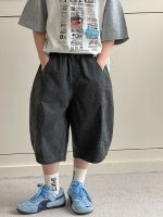【90-160cm】ショートパンツ 男の子 カジュアル ヴィンテージ加工 - 画像 (2)