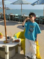 【90-160cm】半袖 Tシャツ 男の子 着せやすい おしゃれ トレンド感 快適 トップス - 画像 (4)