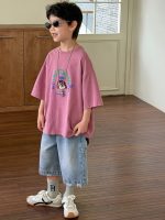 【90-160cm】半袖Ｔシャツ トップス 男の子 着回しやすい ポップデザイン - 画像 (5)