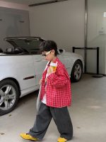 【90-160cm】シャツ 男の子 チェック柄 肌触りいい 合わせやすい トップス - 画像 (5)