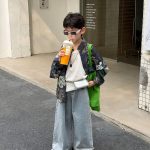 【90-160cm】パンツ 男の子 デニム素材 リラックス 履きやすい クール ボトムス - 画像 (3)