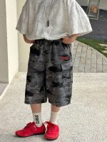 【90-160cm】ハーフパンツ 男の子 ストリート風 カモフラ柄 カーゴパンツ - 画像 (3)