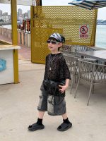 【90-160cm】半袖 Tシャツ 男の子 ヒョウ柄 トレンド感 合わせやすい トップス - 画像 (2)