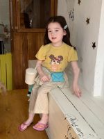 【80-130cm】半袖 Tシャツorパンツ 女の子 キュート 着せやすい 新作 - 画像 (5)