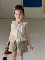 【80-130cm】トップスorショートパンツ 女の子 普段使い カジュアル 着せやすい - 画像 (3)