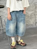 【90-160cm】ショートパンツ 男の子 カジュアル デニムパンツ - 画像 (6)