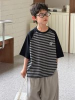 【90-160cm】半袖Ｔシャツ 男の子 ボーダー柄 カジュアル