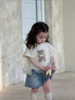 【80-130cm】半袖 Tシャツorショート パンツ 女の子 肌触り良い キュート 着せやすい - 画像 (3)