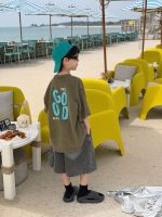 【90-160cm】半袖 Tシャツ 男の子 肌触り良い リラックス 着せやすい ルーズ トップス - 画像 (5)