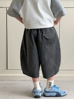 【90-160cm】ショートパンツ 男の子 カジュアル ヴィンテージ加工 - 画像 (4)