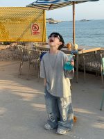 【90-160cm】半袖 Tシャツ 男の子 ルーズ リラックス 快適 肌触り良い トップス - 画像 (4)