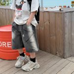 【90-160cm】ショートパンツ 男の子 デニム素材 履きやすい おしゃれ 快適 ボトムス - 画像 (4)