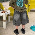 【90-160cm】ショートパンツ 男の子 デニム素材 履きやすい おしゃれ ボトムス - 画像 (5)