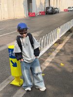 【90-160cm】長袖 Tシャツ 男の子 合わせやすい ストレート カッコイイ トップス - 画像 (5)