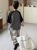 【90-160cm】半袖Ｔシャツ 男の子 ボーダー柄 カジュアル - 画像 (6)