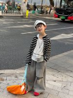 【90-160cm】アウター 男の子 ボーダー 柔らかい デイリー 合わせやすい トップス - 画像 (4)