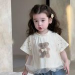 【80-130cm】半袖 Tシャツorショート パンツ 女の子 肌触り良い キュート 着せやすい - 画像 (7)