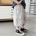 【90-150cm】カーゴショートパンツ 男の子 ウォッシュ加工 ポケット付き カジュアル 子供服 - 画像 (2)