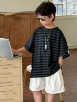 【90-160cm】半袖Ｔシャツ 男の子 ボーダー柄 通園・お出かけに