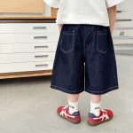 【90-150cm】デニムショートパンツ 男の子 ゆったり カジュアル 子供服 - 画像 (4)
