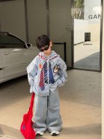【90-160cm】シャツ 男の子 フード付き すっきり 合わせやすい 快適 トップス - 画像 (2)