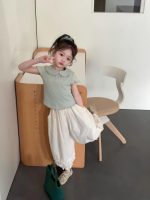 【90-150cm】Ｔシャツ or パンツ 女の子 丸襟 ナチュラル - 画像 (2)