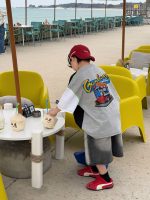 【90-160cm】半袖 Tシャツ 男の子 トレンド 軽快 ストリート 合わせやすい トップス - 画像 (4)