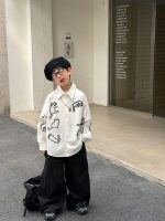 【90-160cm】シャツ 男の子 トレンド 着せやすい スッキリ おしゃれ トップス