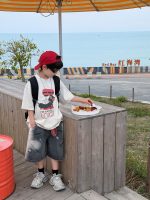 【90-160cm】半袖 Tシャツ 男の子 おしゃれ カジュアル ゆったり トップス - 画像 (3)