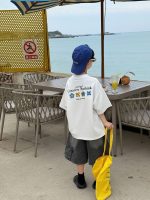 【90-160cm】半袖 Tシャツ 男の子 こなれ感 着せやすい ゆったり 快適 トップス - 画像 (3)