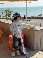【90-160cm】半袖 Tシャツ 合わせやすい トレンド感 ゆったり 着せやすい トップス - 画像 (4)