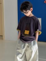 【90-160cm】半袖 Ｔシャツ 男の子 レイヤード風 カジュアル