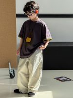 【90-160cm】半袖 Ｔシャツ 男の子 レイヤード風 カジュアル - 画像 (3)