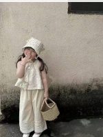 【90-140cm】セットアップ 女の子 ふんわり 爽やか こなれ感 着せやすい トップス＆パンツ