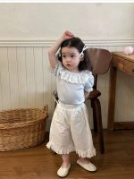 【80-130cm】半袖 Tシャツorパンツ 女の子 韓国風 合わせやすい こなれ感 着せやすい - 画像 (2)