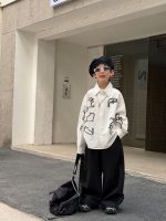 【90-160cm】シャツ 男の子 トレンド 着せやすい スッキリ おしゃれ トップス - 画像 (6)