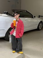 【90-160cm】シャツ 男の子 チェック柄 肌触りいい 合わせやすい トップス - 画像 (6)