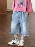 【90-160cm】デニムパンツ 男の子 カジュアル 合わせやすい ハーフパンツ