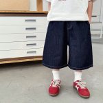 【90-150cm】デニムショートパンツ 男の子 ゆったり カジュアル 子供服